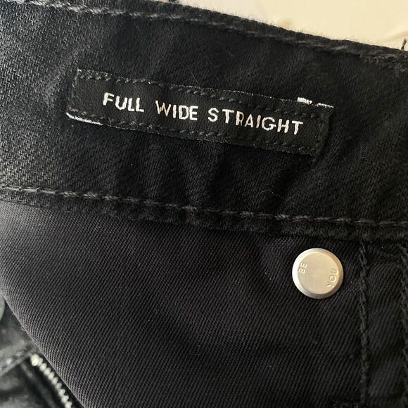 Free Assembly Jeans Women's Plus Size 18 Black The Full Wide Straight NWT - Picture 6 of 16